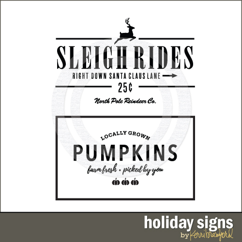 Holiday Signs