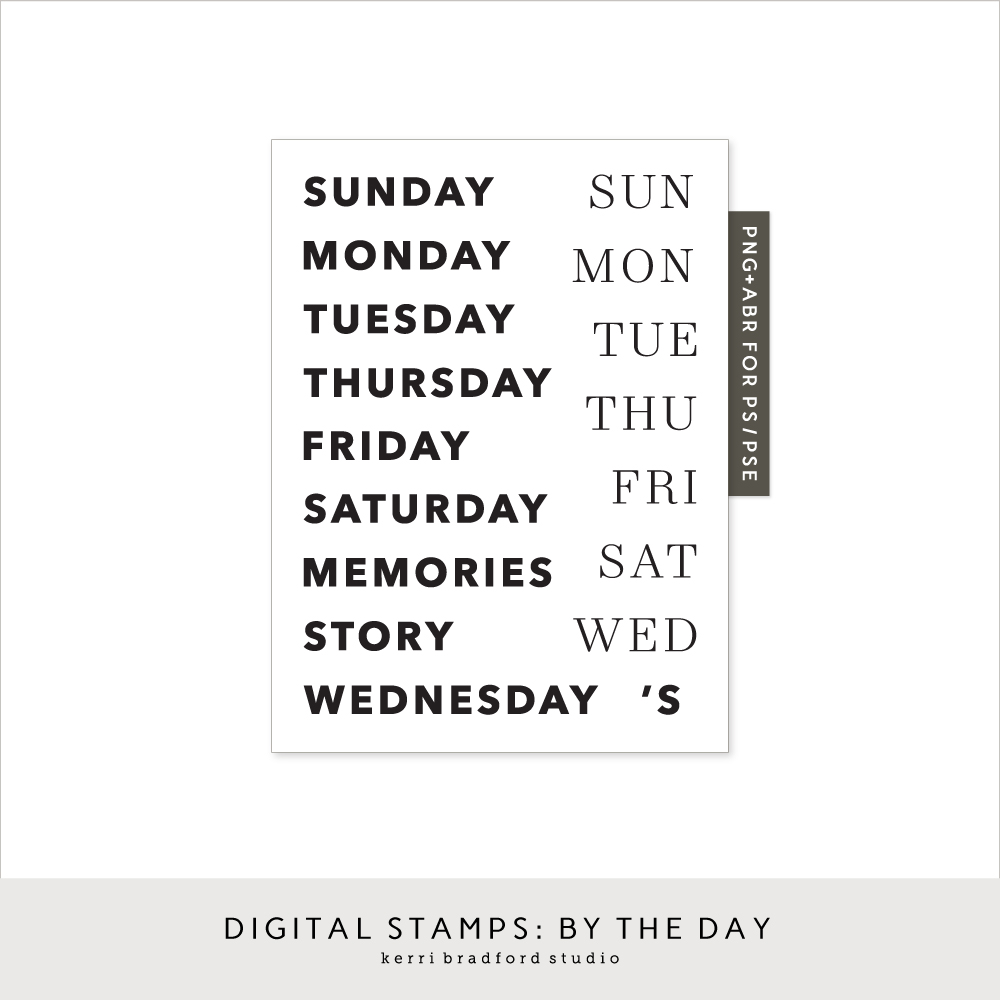 Digital Stamps: By The Day