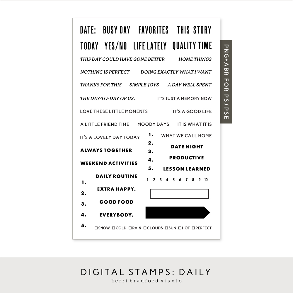 Digital Stamps: Daily