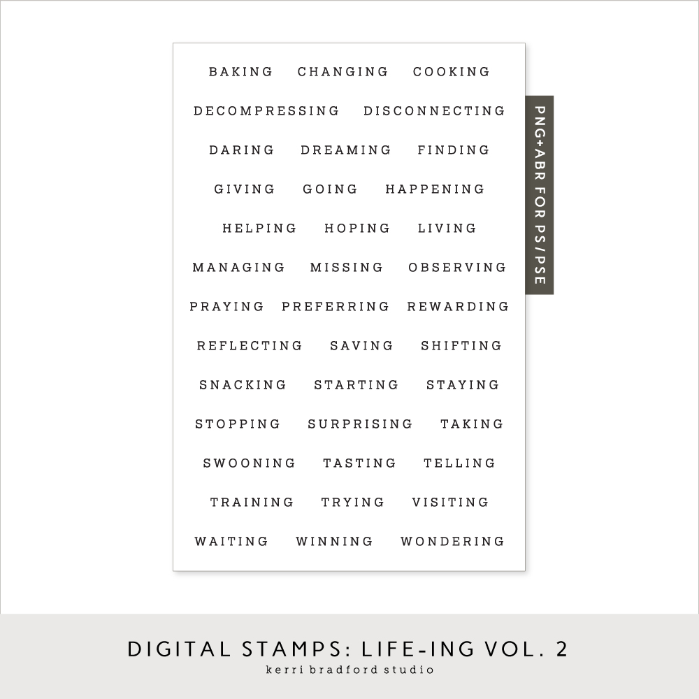 Digital Stamps: Life-Ing Vol. 2